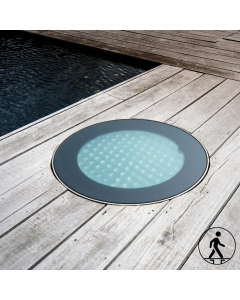Powerdaylight Ø 35 cm Set rund Dachdurchführung Flachdach Wiege überlaufbar
