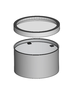 Powerdaylight Ø 53 cm Set rund ohne Durchführung Cradle