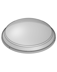 Powerdaylight  Ø 25 cm Koepel Polycarbonaat