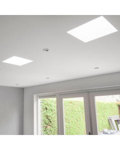 Powerdaylight Ø 35 cm Deckenplatte quadratisch Einbau