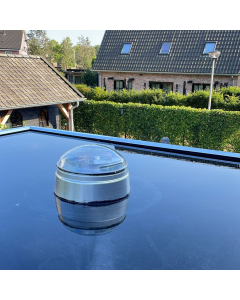 Powerdaylight Ø 53 cm Set runde Dachdurchführung Flachdach