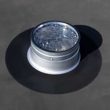 Powerdaylight Ø 35 cm Set rund Dachdurchführung Flachdach Cradle