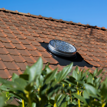 Powerdaylight Ø 53 cm Set Rundkanal Schrägdach Ubiflex Cradle