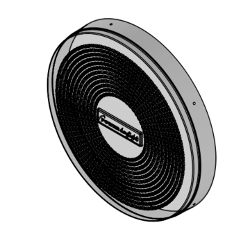 Powerdaylight Ø 35 cm Plafondplaat rond vrij hangend