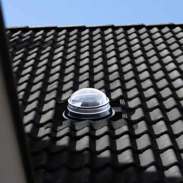 Powerdaylight Ø 35 cm Set rund Dachdurchführung Schrägdach ubiflex