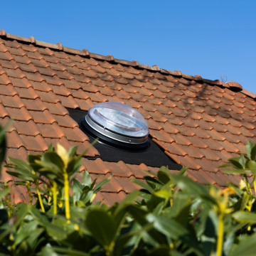 Powerdaylight Ø 53 cm Set rund Dachdurchführung Schrägdach ubiflex