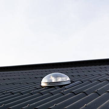 Powerdaylight Ø 53 cm Set rund AGRI Dachdurchführung Wellblechdach