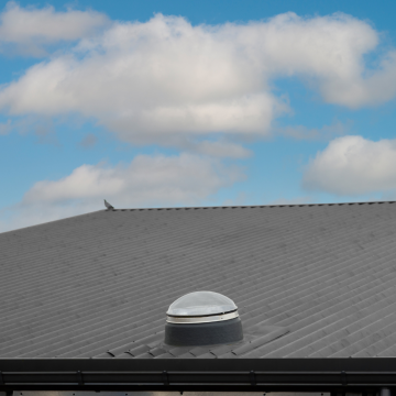 Powerdaylight Ø 53 cm Set rund AGRI Dachdurchführung Sandwichplatte