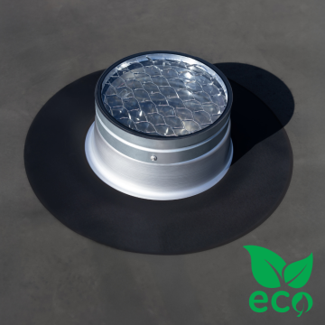Powerdaylight Ø 35 cm Set Runddachdurchführung Flachdach Cradle ECO