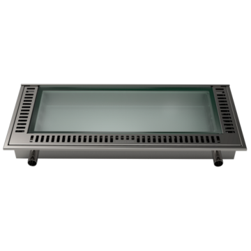 Lucernario XS 55 (55 x 130 cm) Bel&uuml;ftung &ndash; Lichtschachtausf&uuml;hrung