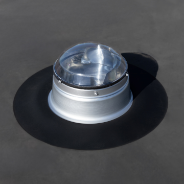 Powerdaylight Ø 35 cm Set runde Dachdurchführung Flachdach